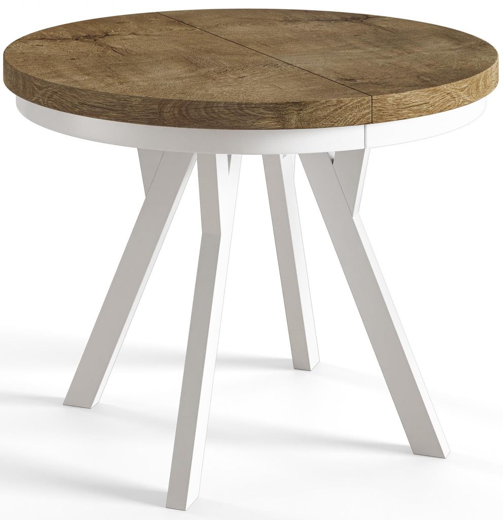 Esstisch Rund Evo, Moderner Esstich Ausziehbar, Tisch mit Produktbild 