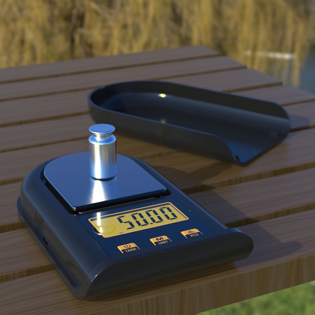 Digitale Taschenwaage Schwarz - 500g / 0,01g Präzision, Mit Deckel, Ideal Für Schmuck & Münzen