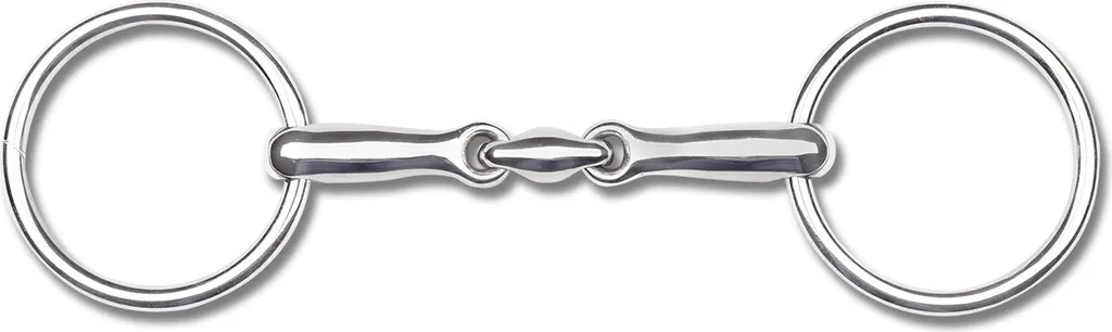 Filet simple à gros anneaux pour poney Waldhausen - Embouchure 11,5cm