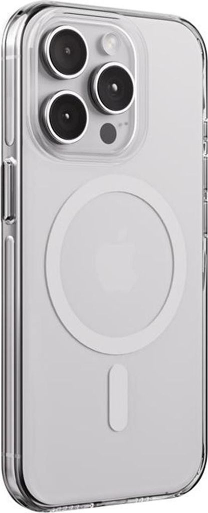 Crong, Hülle Apple iPhone 15 Pro MagSafe Hart Stoßfest Oleophob, Weiß