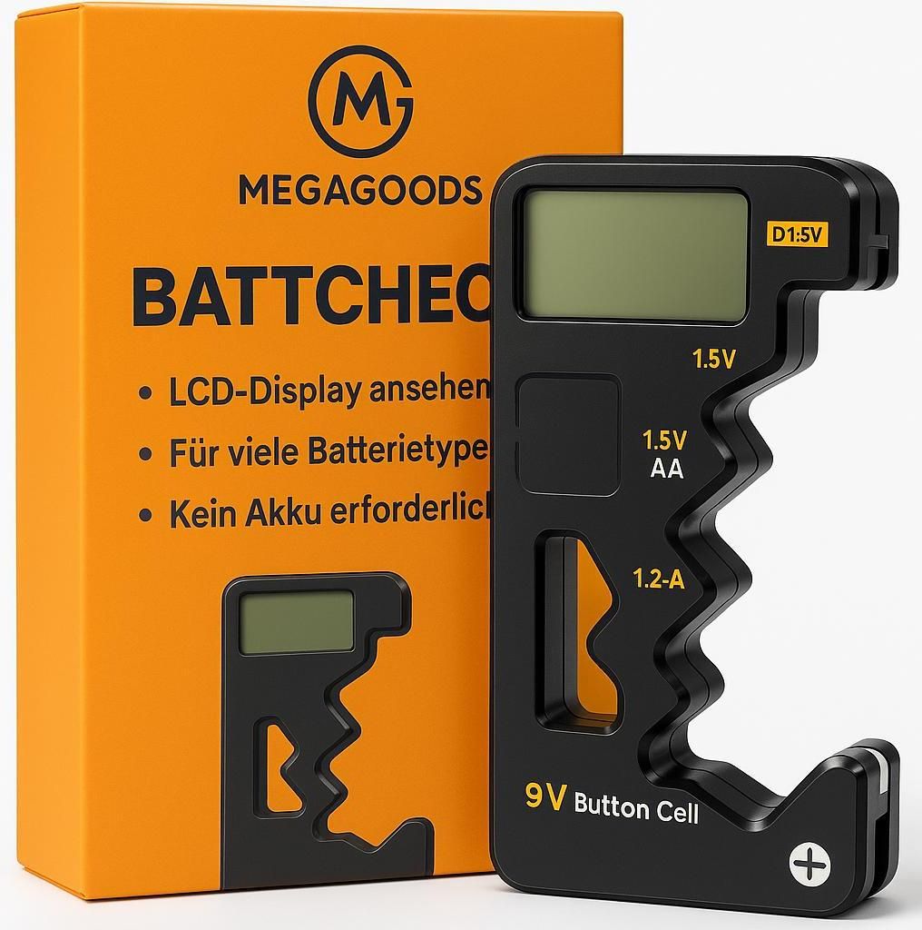 BT189 Batterietester LCD für 9V N D C AA AAA Knopfzellen DE.