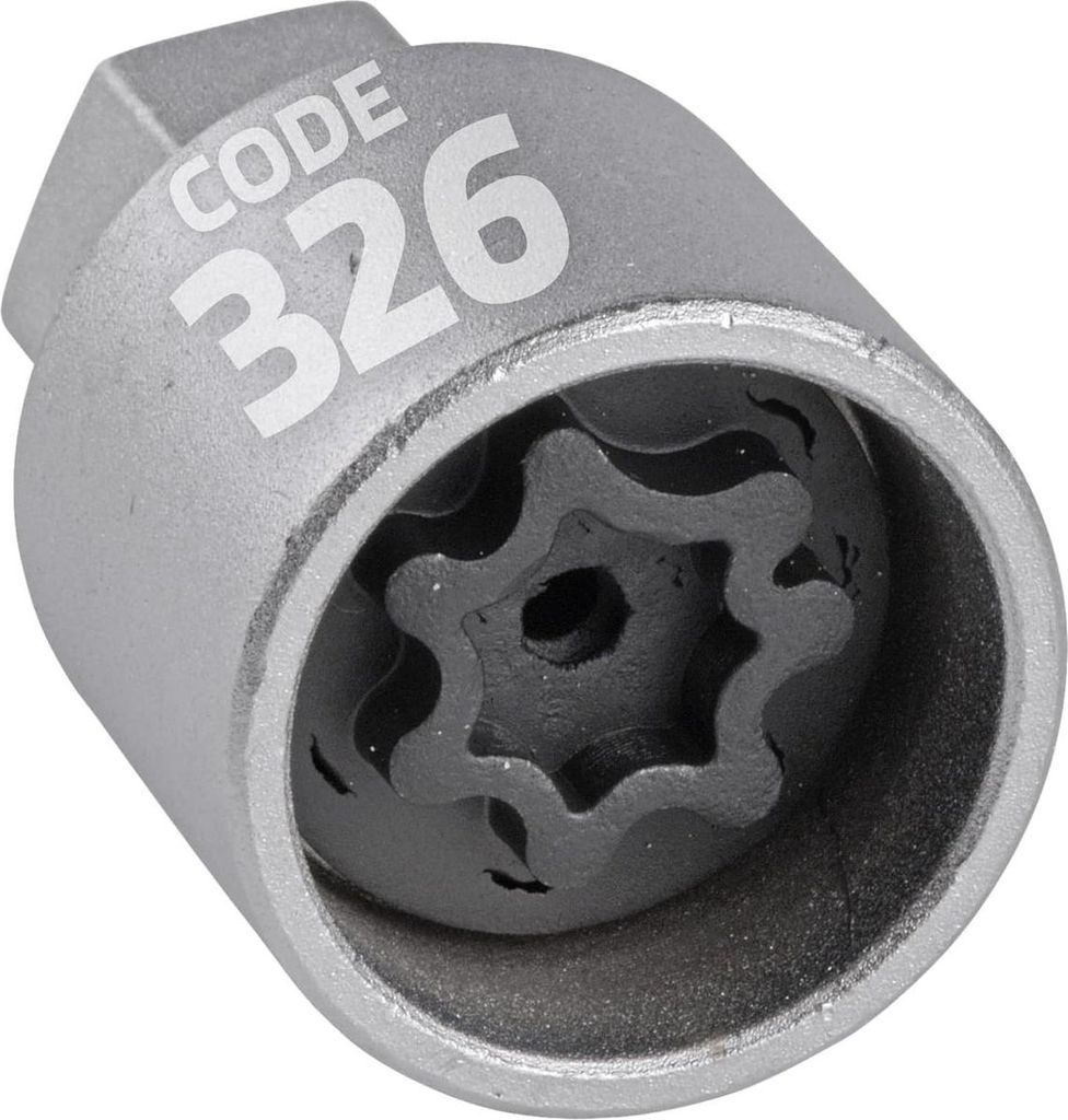 SW-Stahl 02385L-26 Felgenschloss Adapter 326 I geeignet für Mercedes-Benz I Felgenschlösser lösen I Radsicherung Felgenschloss Demontage Werkzeu...