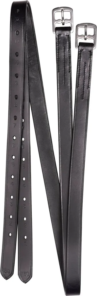 Étrivières Wembley X-Line noir 130 cm : fini le cuir qui s'étire !