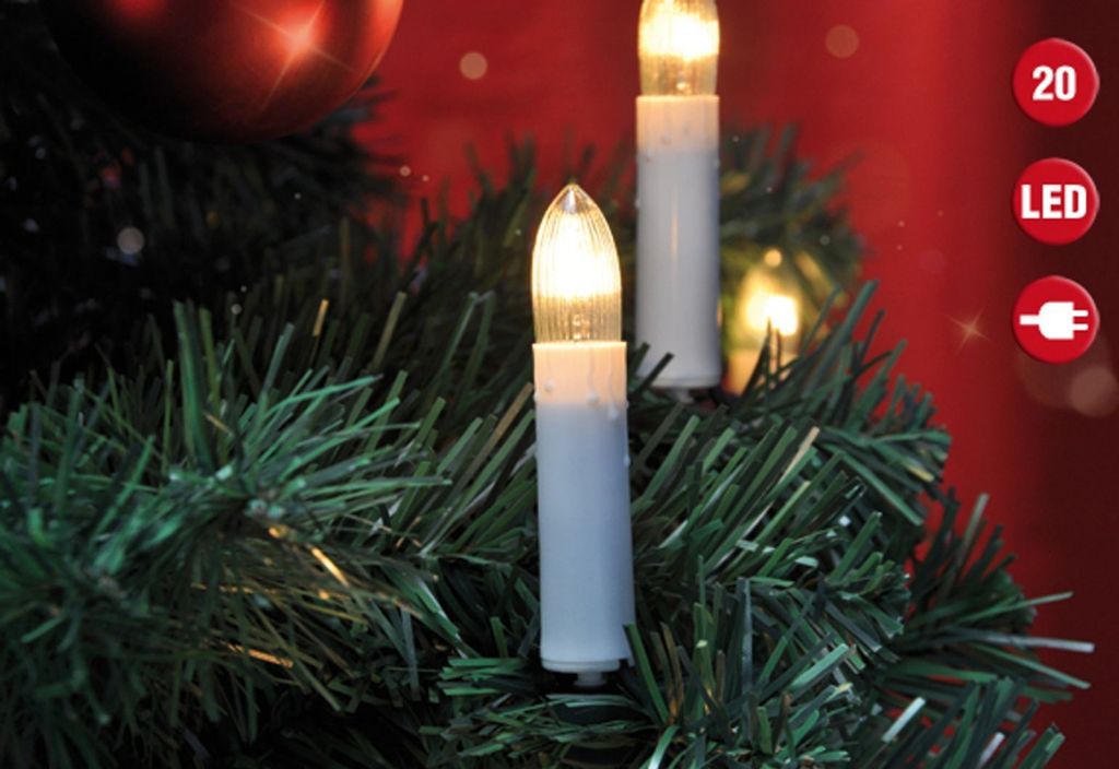 HI Licherkette mit 20 LED Kerzen Produktbild 
