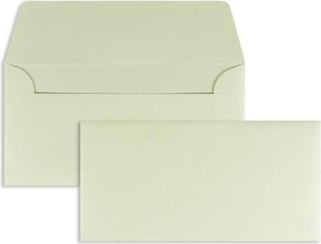Briefumschläge DINlang 100g/qm gummiert VE=100 Stück candle Produktbild 