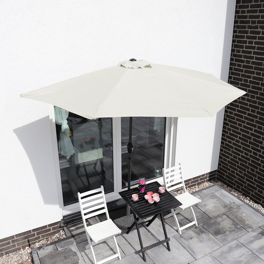 Sekey HalbSonnenschirm 270 cm Halbschirm Kaufland.de