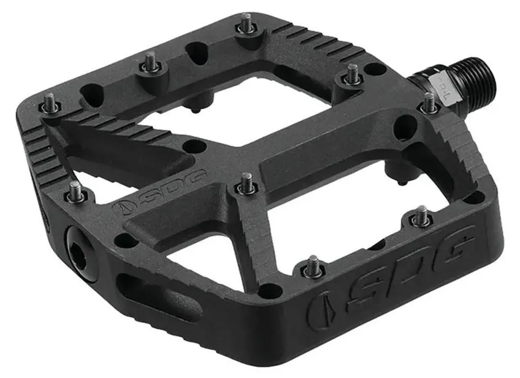 Pédale SDG Comp noire à profil fin et grande surface d'appui VTT - 4