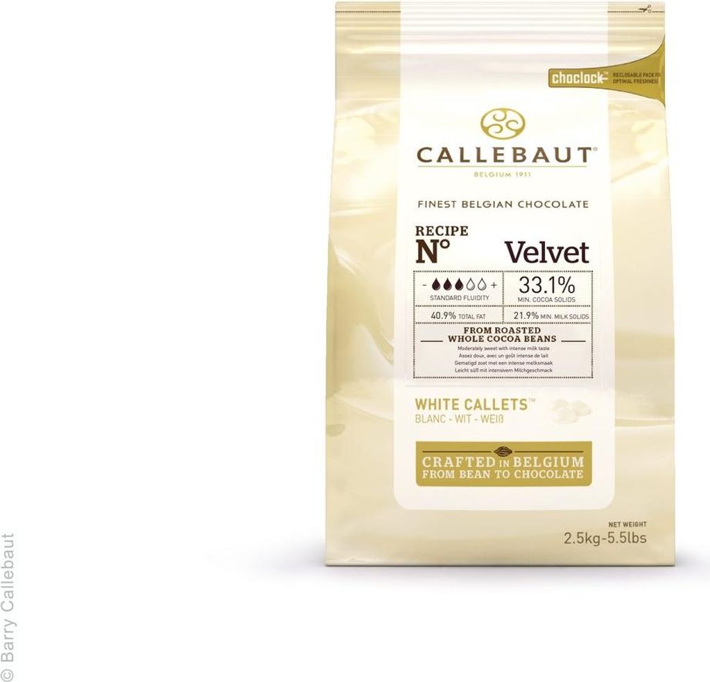 Čokoláda Velvet 2,5 kg - biela Obrázok produktu 