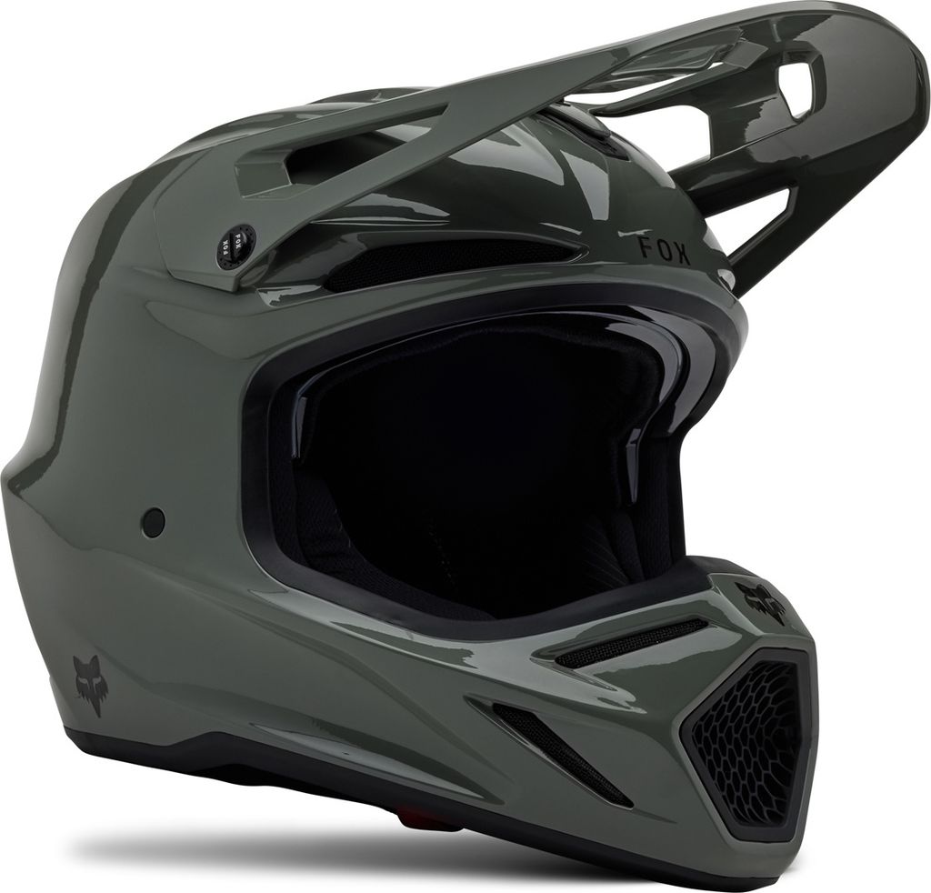 FOX V3 RS Carbon Solid MIPS Motocross Helm, grau, S  Produktbild 