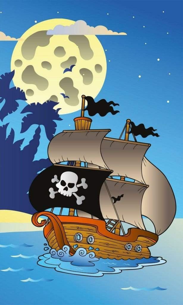 Fototapete - Pirate Ship 150x250cm - Vliestapete