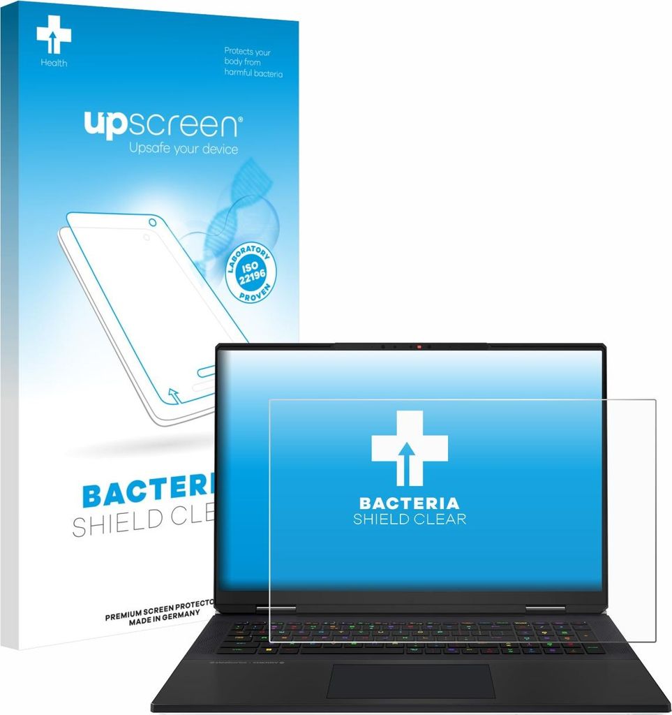upscreen Schutzfolie für MSI Titan 18 HX AI 2025 Displayschutz Displayschutzfolie Folie Klar antibakteriell