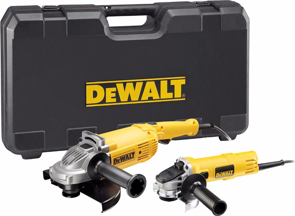 DeWalt DWE494TWIN-QS Winkelschleifer Doppelset mit 2.200 Produktbild 