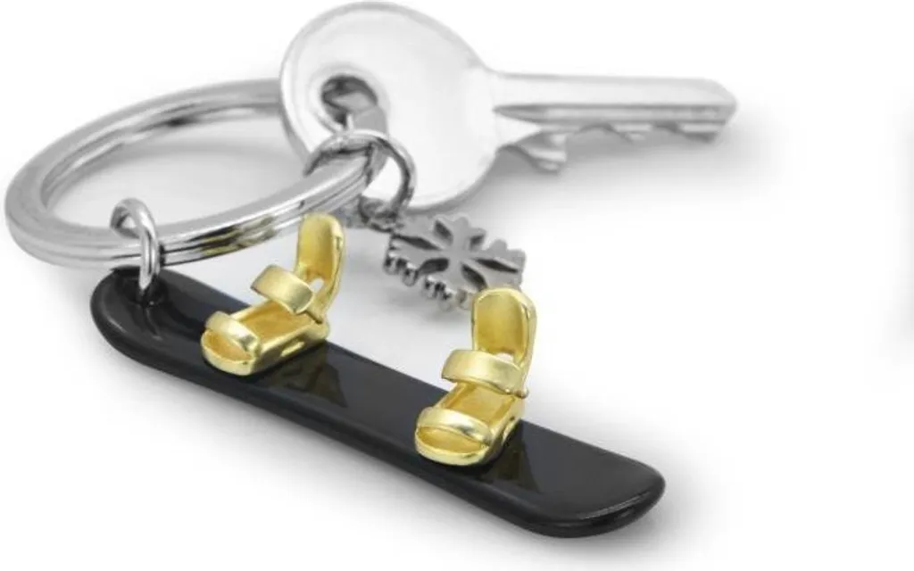 Offerta Portachiavi MTM Snowboard e Fiocco Neve - Metallo 3D