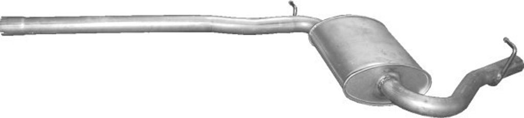 POLMO 01.112 Mittelschalldämpfer Schalldämpfer für AUDI A4 Avant (8ED, B7) A4 Avant (8E5, B6) A4 Limousine (8E2, B6) A4 Limousine (8EC, B7)
