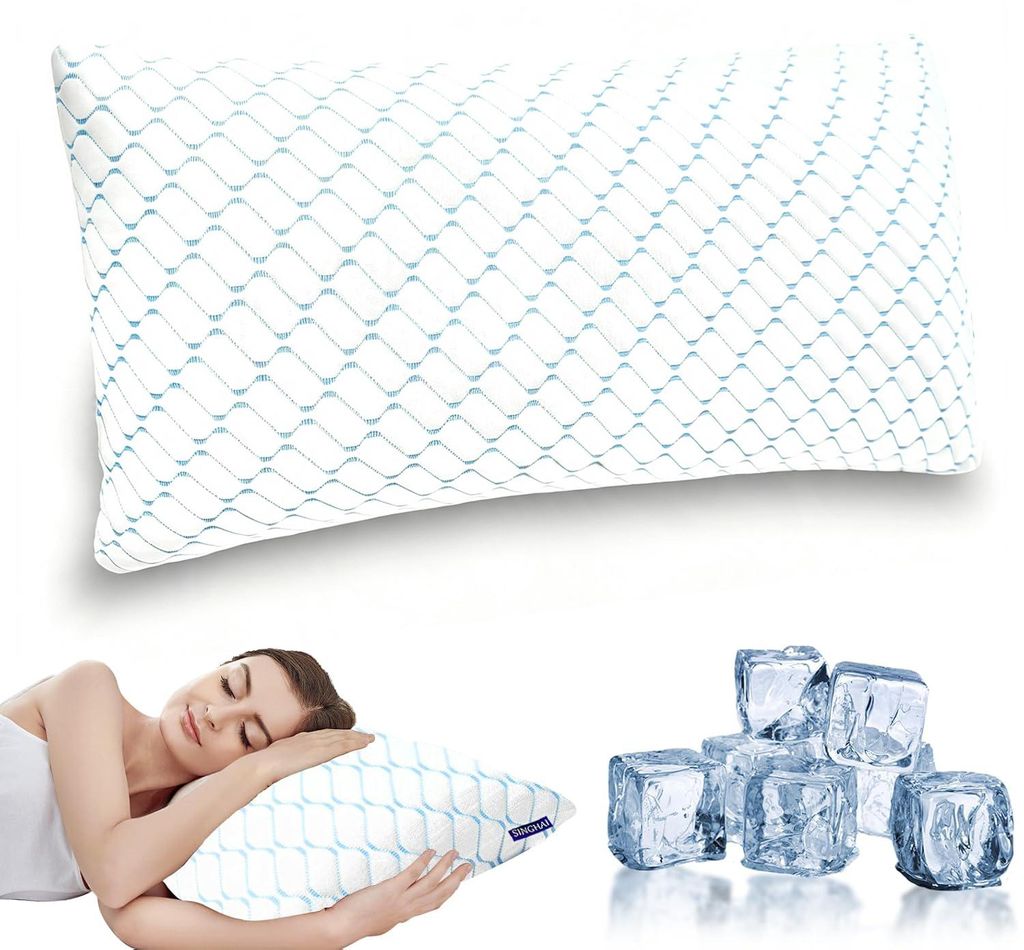 Kopfkissen, Memory Foam Kissen, Kühlendes Kopfkissen, Flach Produktbild 