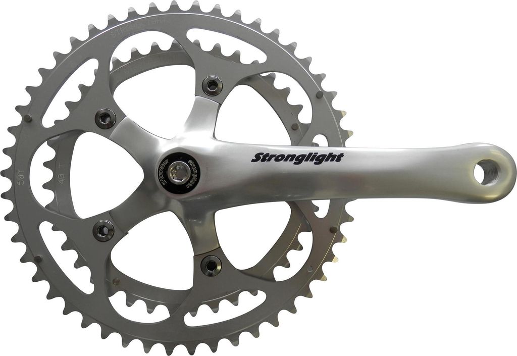Stronglight Kurbelgarnitur Impact Compact Kurbelgarnitur Strongl.Impact Compact 2sp 48 34 170 mm