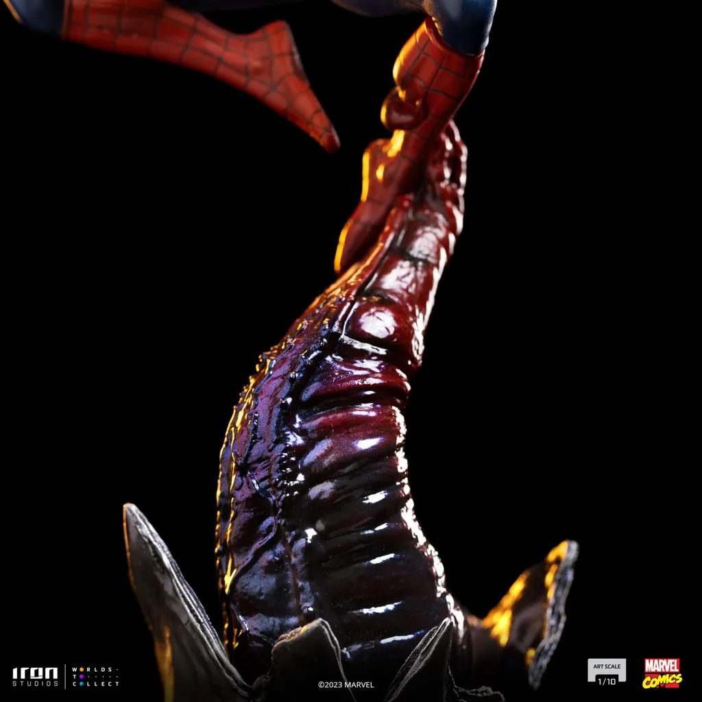 Diorama Spider-Man de collection en résine peinte à la main 1/10 - 12