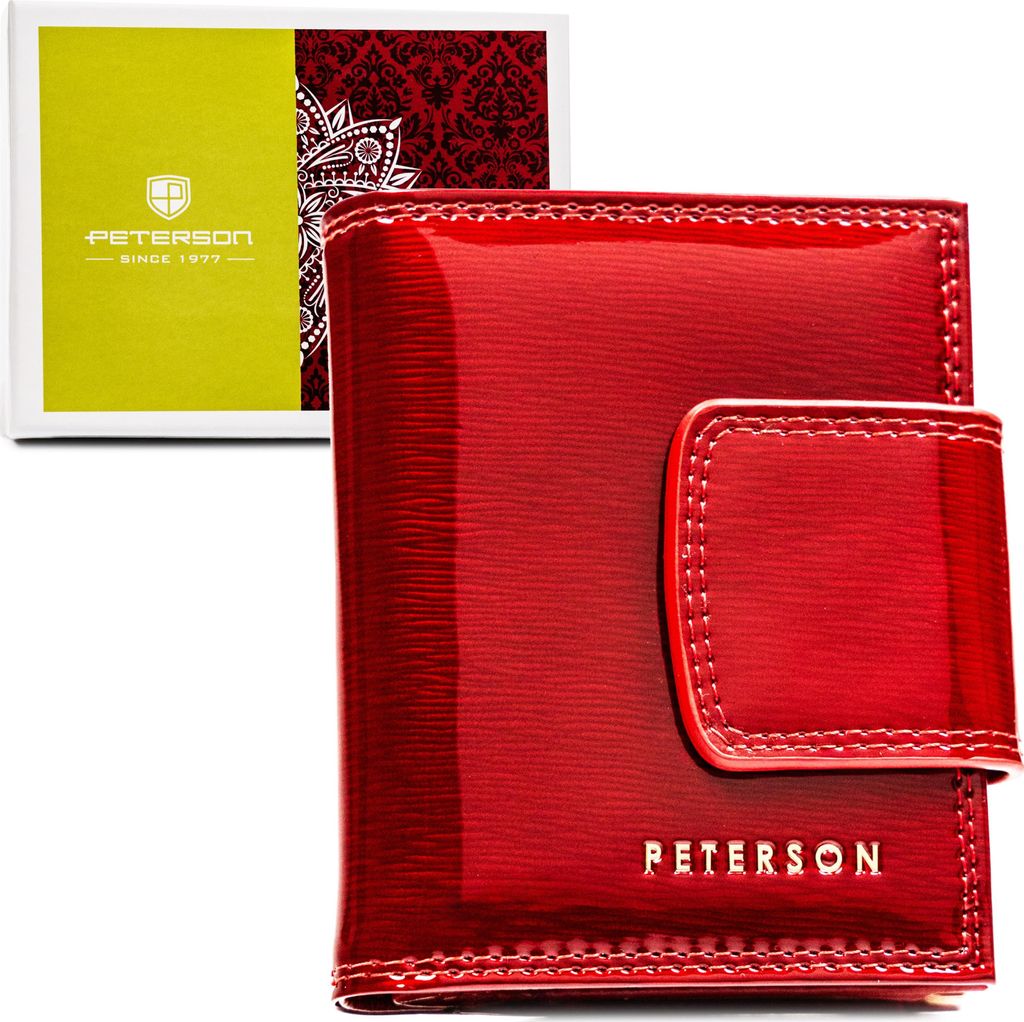 Peterson | Elegante Damen-RFID-Geldbörse, aus , Rot, 8.5x10.5 cm