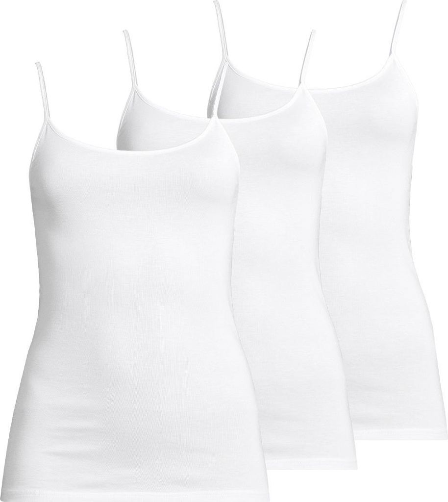 Speidel 3er Pack Nadine Spaghetti Top Figurbetonende Feinripp-Qualität, Zarte Spaghettiträger für feminine Optik, Komfort ohne störende Seitenn...