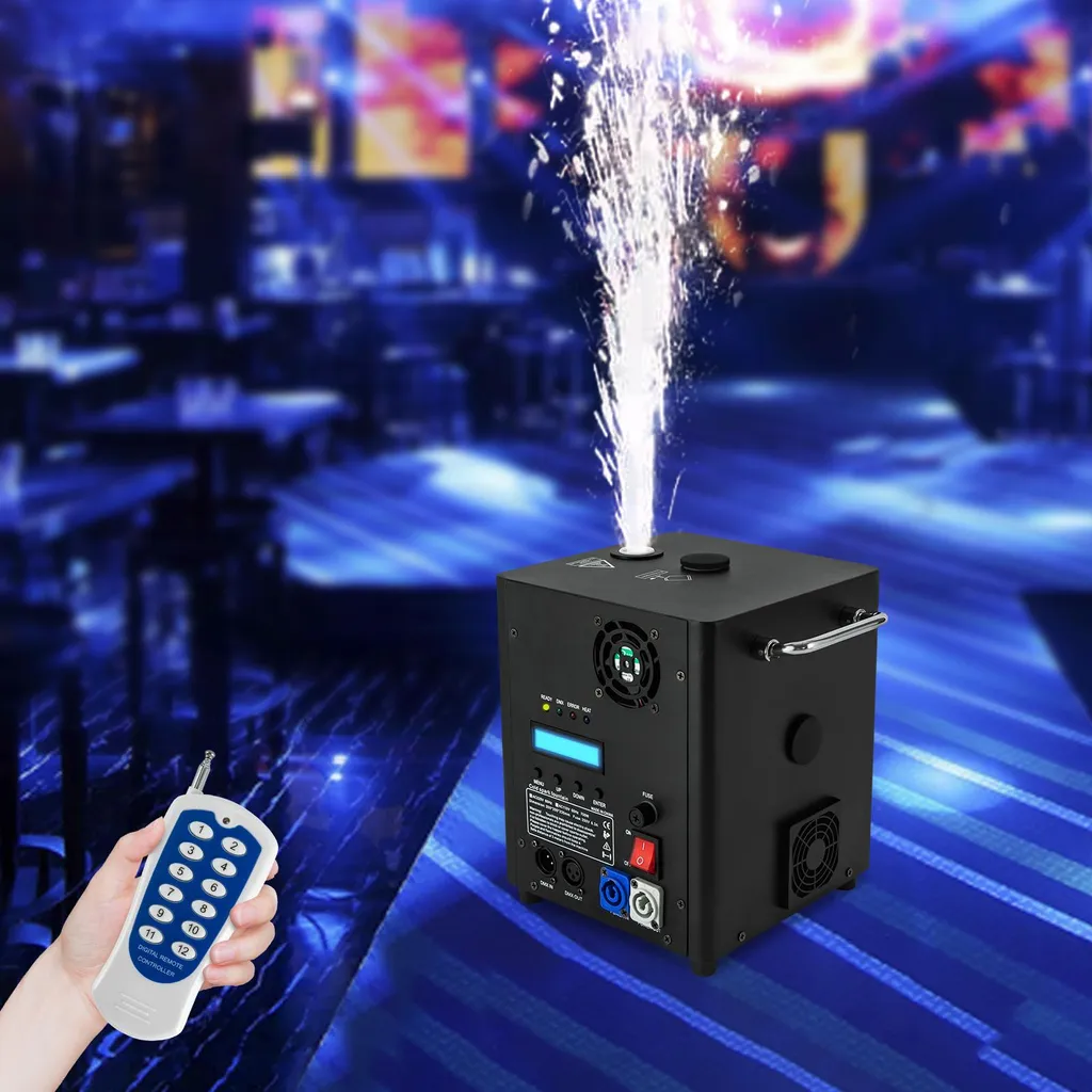 Machine à effets 700W noire DMX - Télécommande longue portée incluse - 2