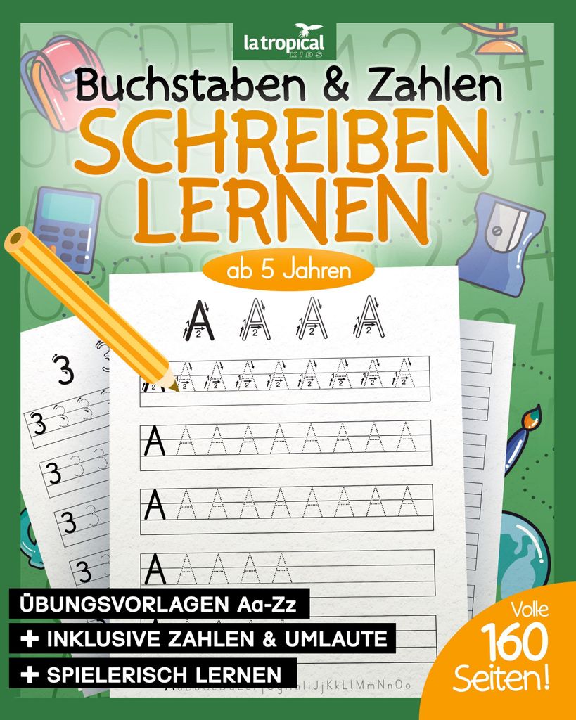 Buchstaben und Zahlen schreiben ab 5 Jahren Produktbild 