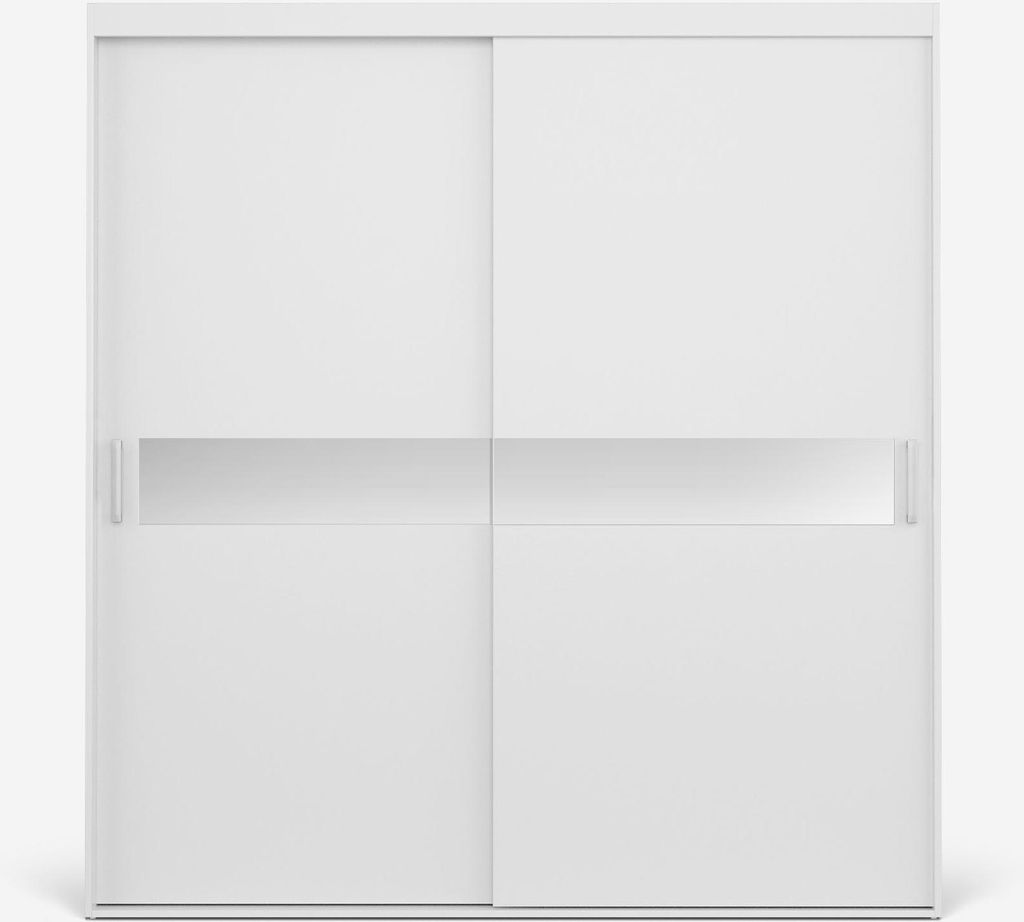 VIKK - Kleiderschrank Schiebeschrank, Schrank Mare - Wohnzimmer, Flur, Schlafzimmer - Garderobenschrank mit Spiegel - Schiebetürsystem, robuste Ko...