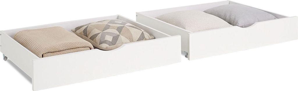 2 Tiroirs de Lit Boîte de rangement pour lit avec roulettes Image du produit 
