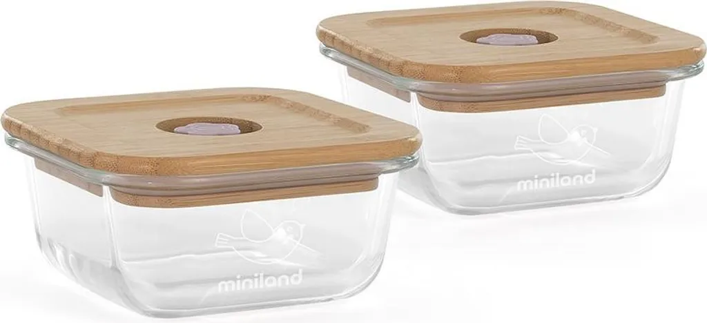 Ensemble Ecosquare Chick Miniland 2 biodégradable et design ludique