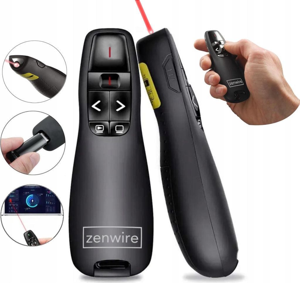 Pointeur laser - sans fil - Télécommande pour présentations Image du produit 