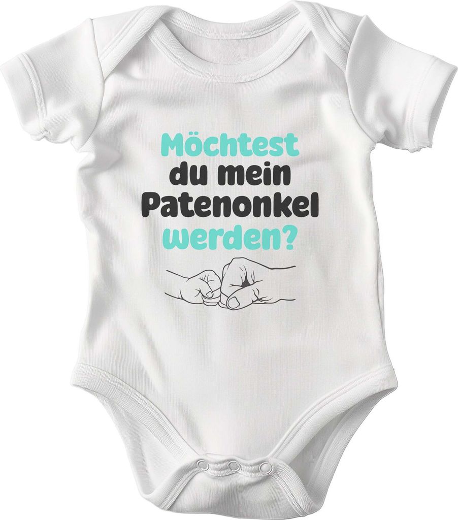 22Feels Baumwolle Unisex Babybody Kurzarm Patenonkel Weiss Strampler Babyparty Geschenk Babshower Schlupfkragen Weicher Einteiler für Neugeborene ...