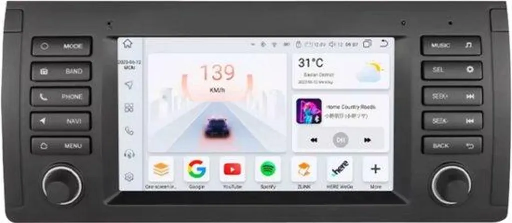 Autoradio Android BMW X5 E53 E39 M5 Série S avec CarPlay et Android Auto