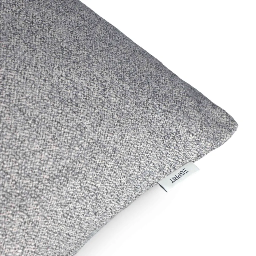Lot de 2 Housses de Coussin Esprit FUN-2 Gris Anthracite Texture Premium
