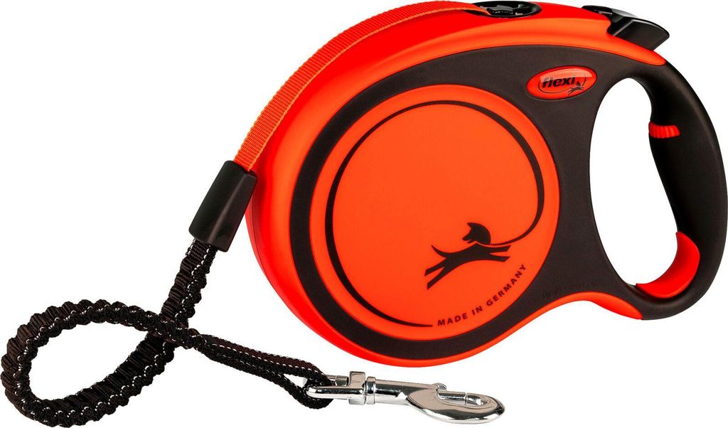 flexi XTREME, Gurt, L: 8 m, schwarz / orange Produktbild 