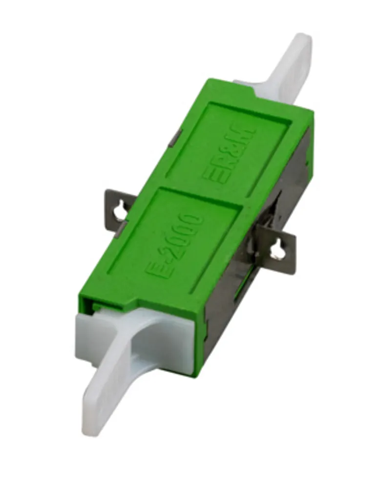 Accouplement E2000/APC Simplex Vert SM Grade C - Raccord Fibre Optique