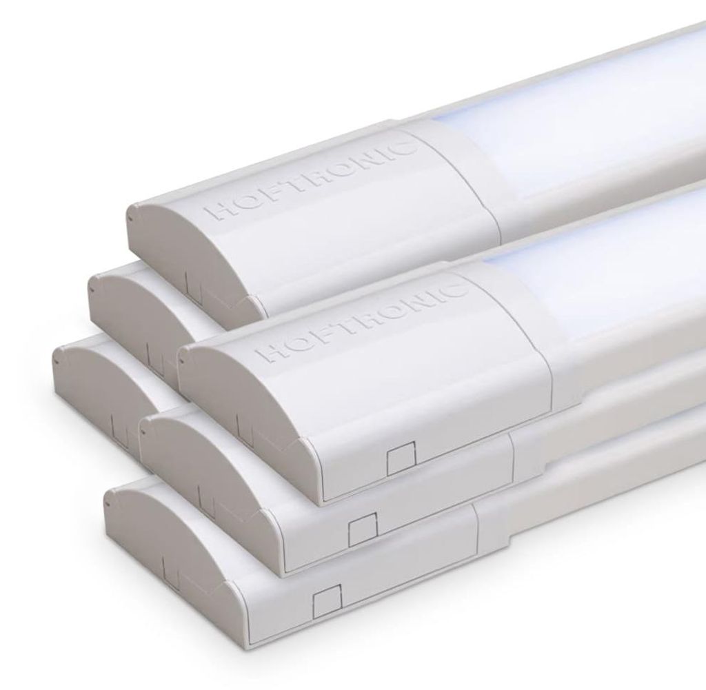 hoftronic LED-Leuchte 18W 2520lm 6400K Weiß IP20 6er Set 60cm
