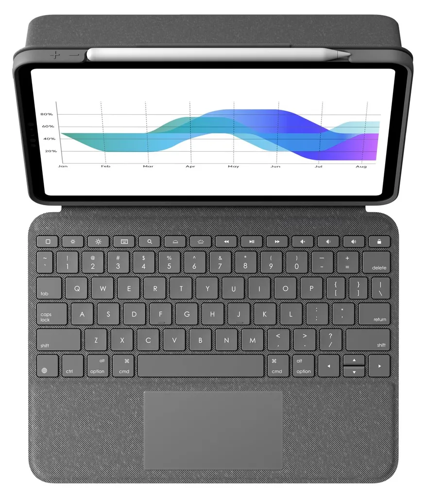 Logitech Folio Touch iPad Air 4 - Solution Bureautique Mobile Graphite - 18