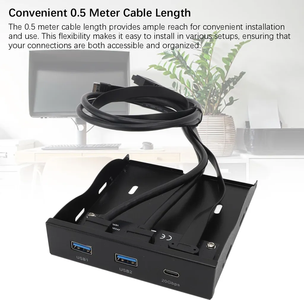 Lecteur de disquette 3,5 pouces Panneau USB 19 broches Type E 20 Gbit/s
