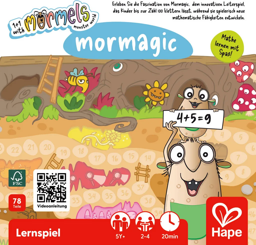Hape Mormagic Coffret Magique Durable - Accessoires en Bois et Tissu