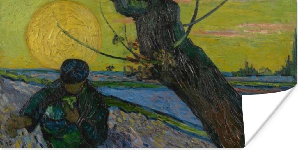 MuchoWow Poster Der Sämann - Vincent van Gogh 80x40 cm - Wanddeko