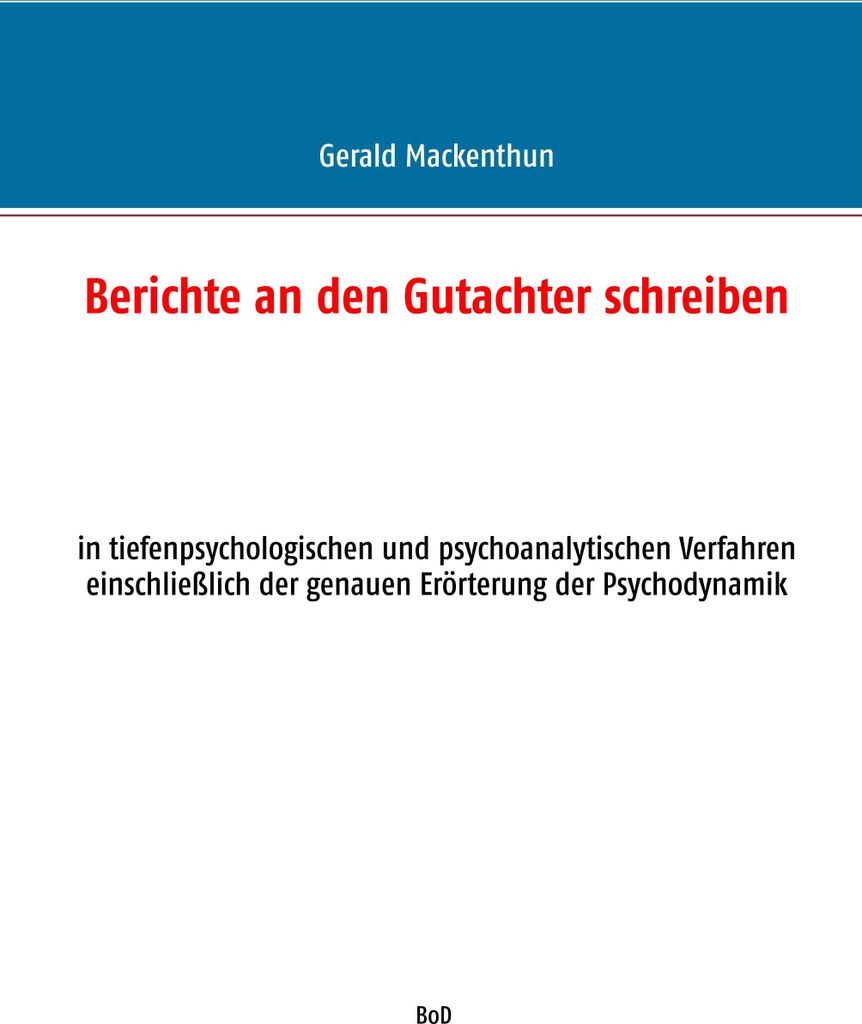 Berichte an den Gutachter schreiben