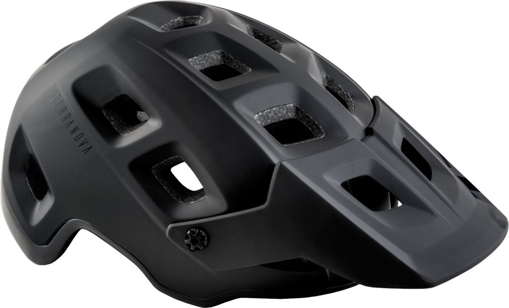MET TERRANOVA Fahrradhelm, schwarz, Größe M