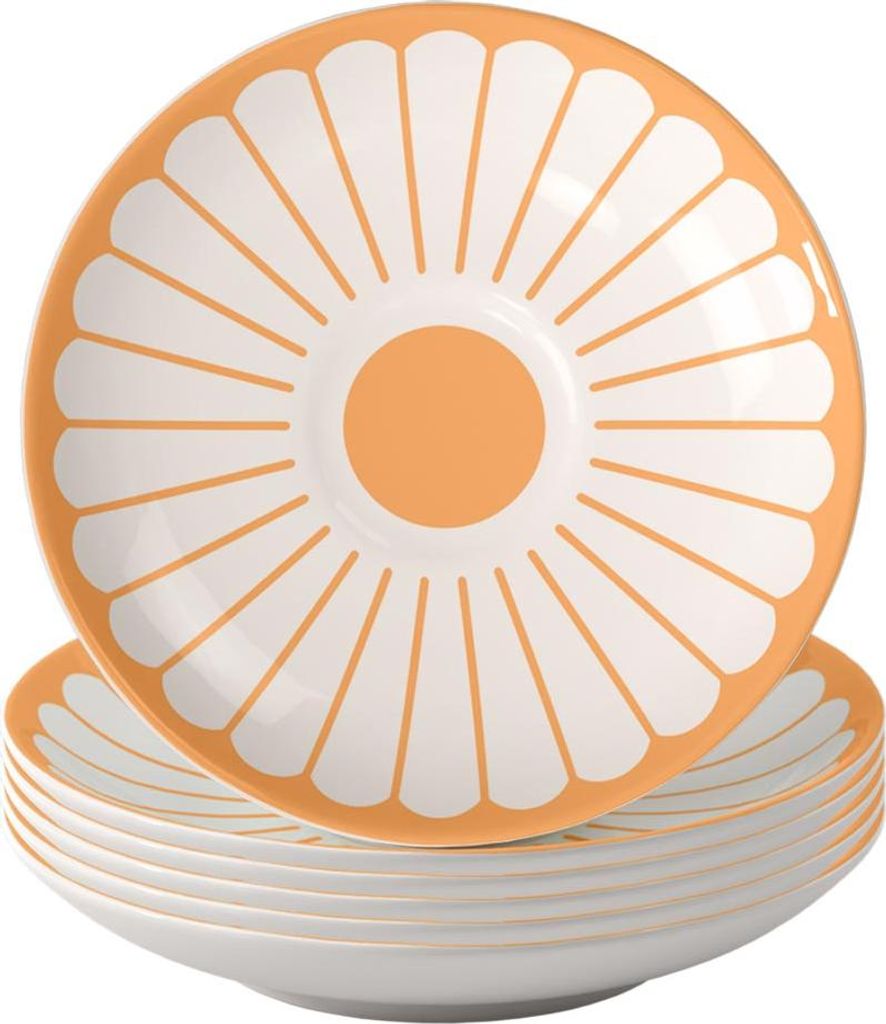 Villeroy & Boch Fleur Couleur Espressountertasse ø 11,7 cm 6er Set - Soleil