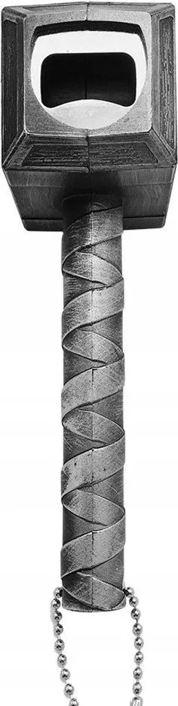 Aimant en argent Mjolnir - Puissant Magnet Marteau de Thor Décoratif