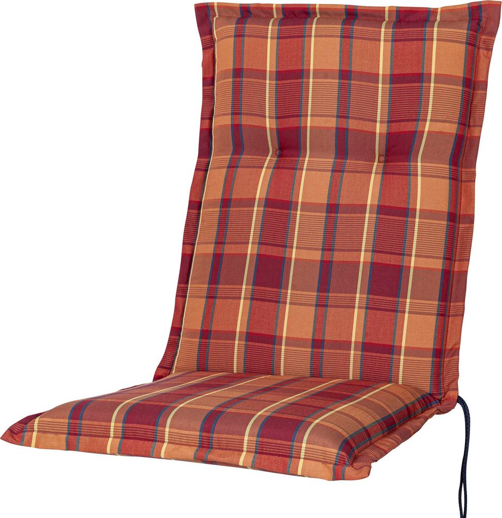 Auflage Mittellehner Florence 2136 orange-rot kariert Produktbild 