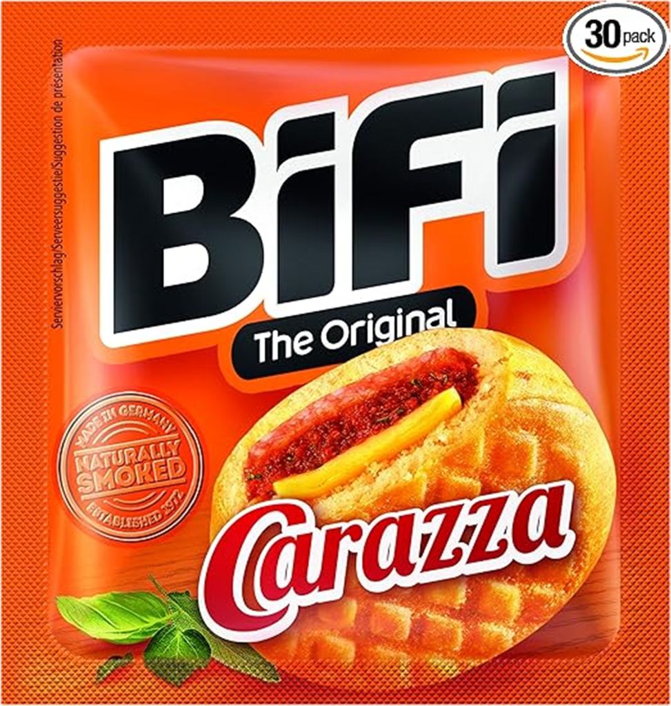 Bifi Carazza Pizza Snack gefüllt mit Pizza Sauce Weizen Produktbild