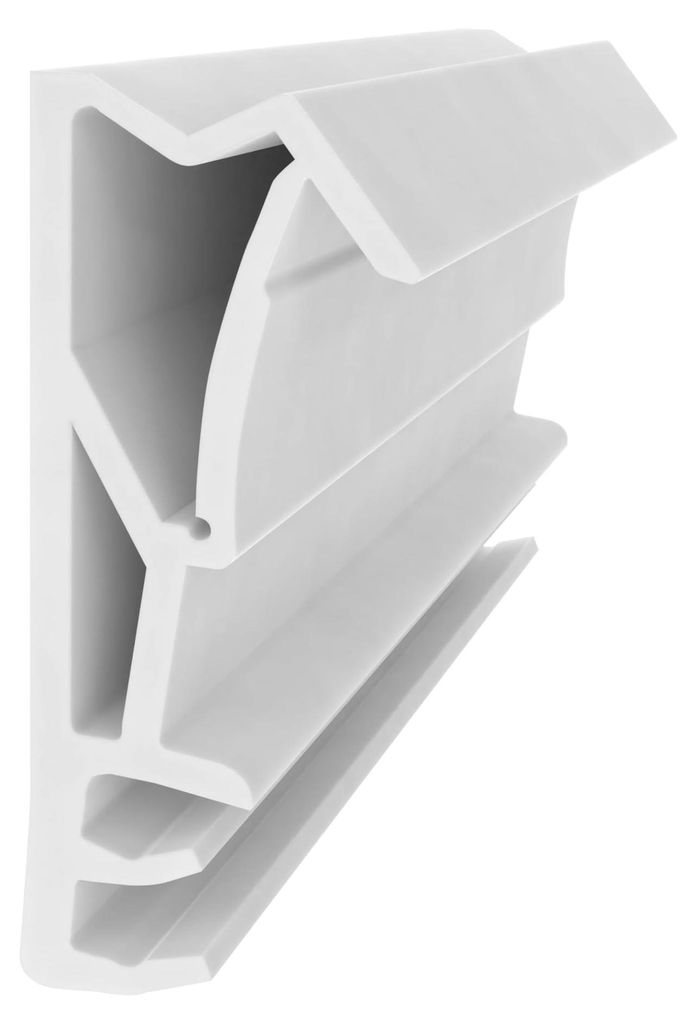 Flügelfalzdichtung für Holzfenster - Weiß - 10 Meter - 18 mm Falzhöhe - 4-5 mm Nutbreite - Fensterdichtungen Holzfenster - Fenster Dichtung