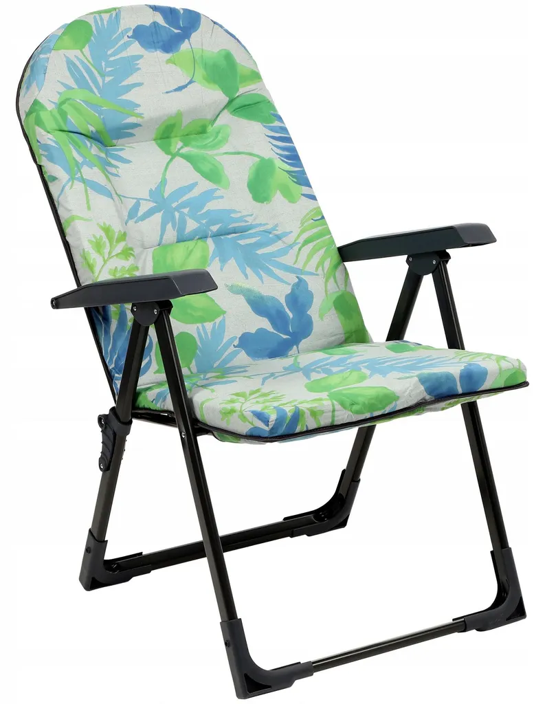 Chaise de jardin légère et réglable, acier robuste, support 110 kg, e