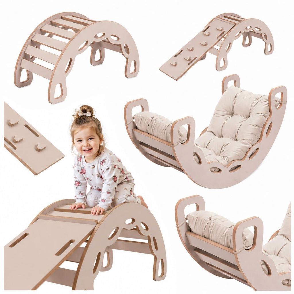 MISIOO Klettergerüst Indoor ab 1 Jahr, Montessori Produktbild 