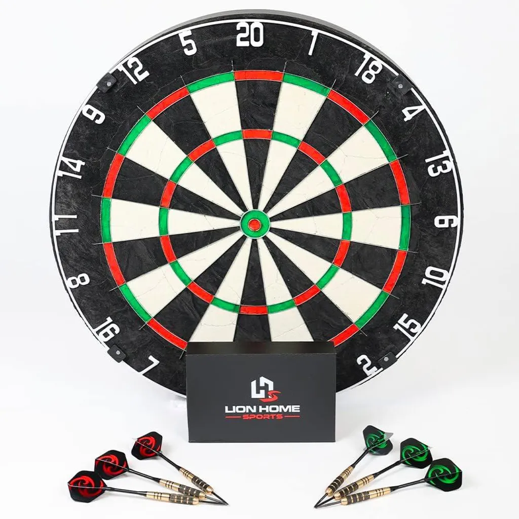 Cible de fléchettes en sisal naturel de 45 cm pour tournoi à la maison
