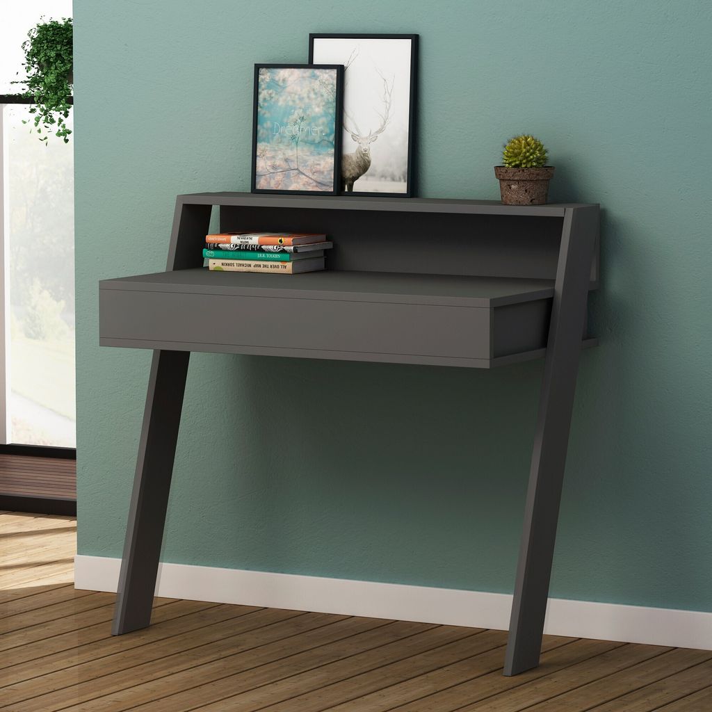 Skye Decor, Cowork Working Table - Anthracite, Schreibtische, Anthrazit, 94 x 91 x 50 cm